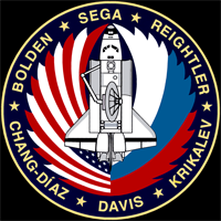 SHUTTLE DISCOVERY STS-60 3 " PATCH